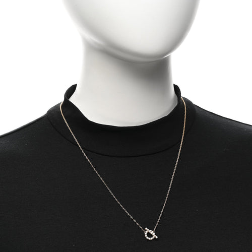 18K Rose Gold Diamond Finesse Pendant Necklace
