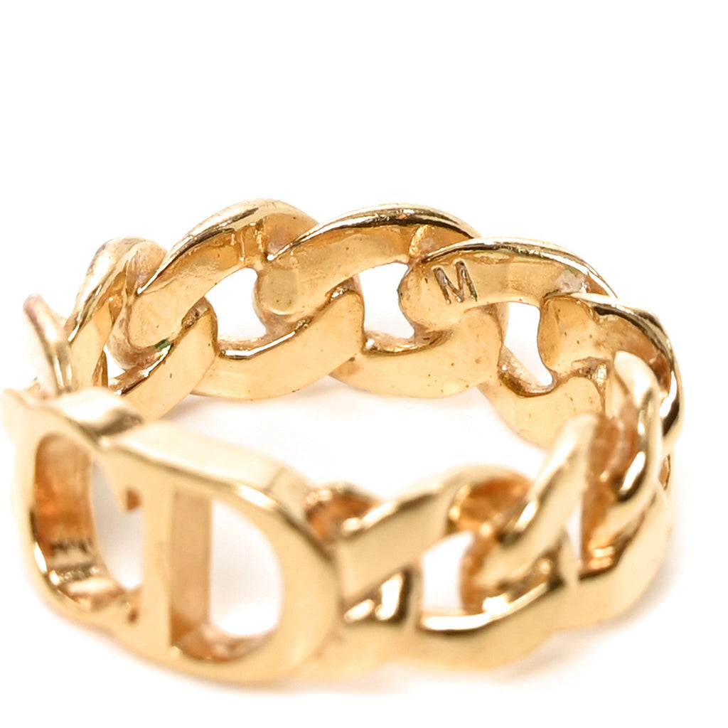 Metal Danseuse Etoile Chain Ring M Gold