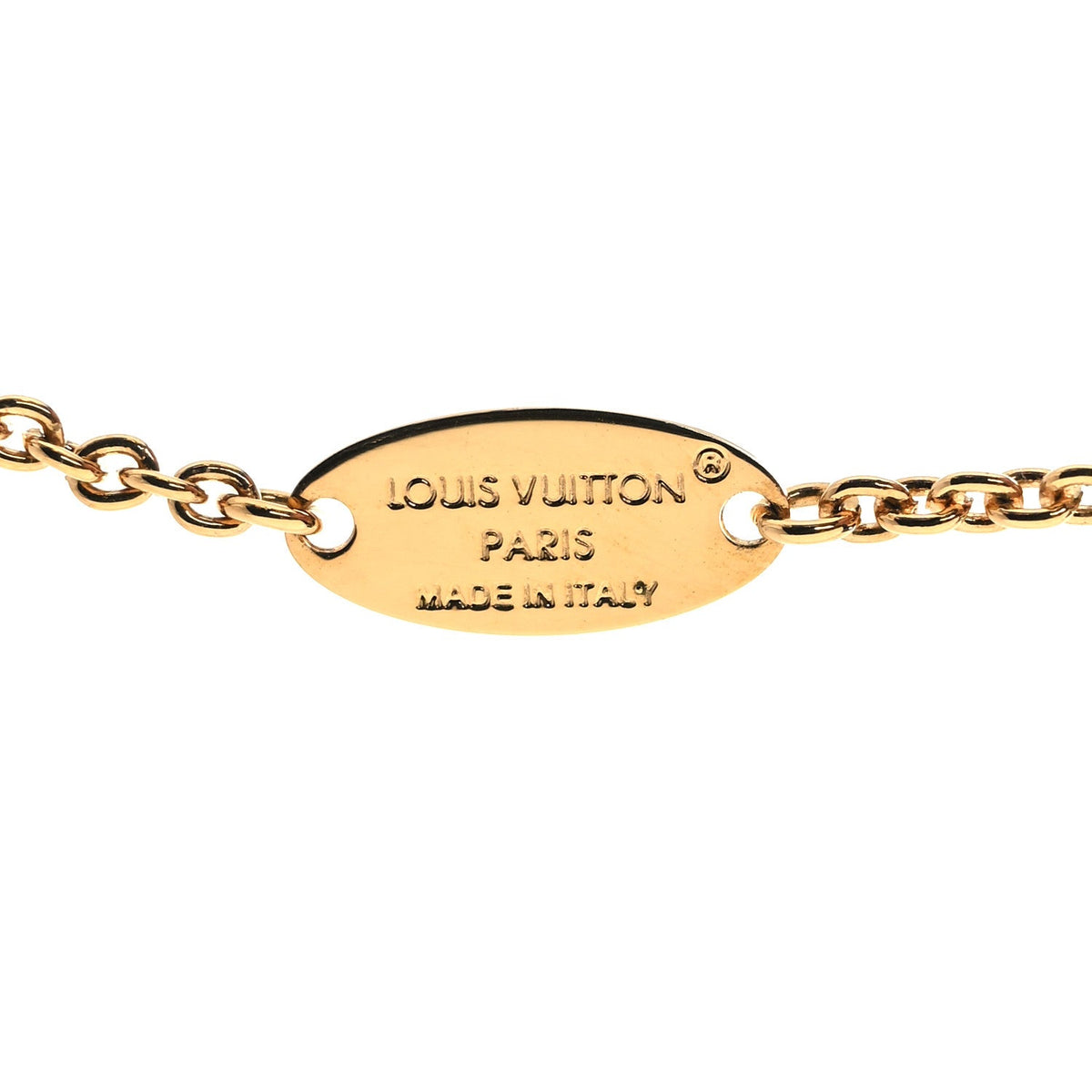 Metal Crystal LV Iconic Bracelet Gold