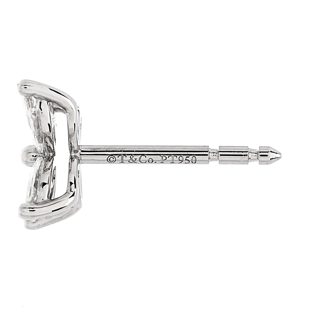 Platinum Diamond .64ct Small Victoria Earrings