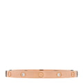 18K Pink Gold 4 Diamond LOVE Bracelet 17