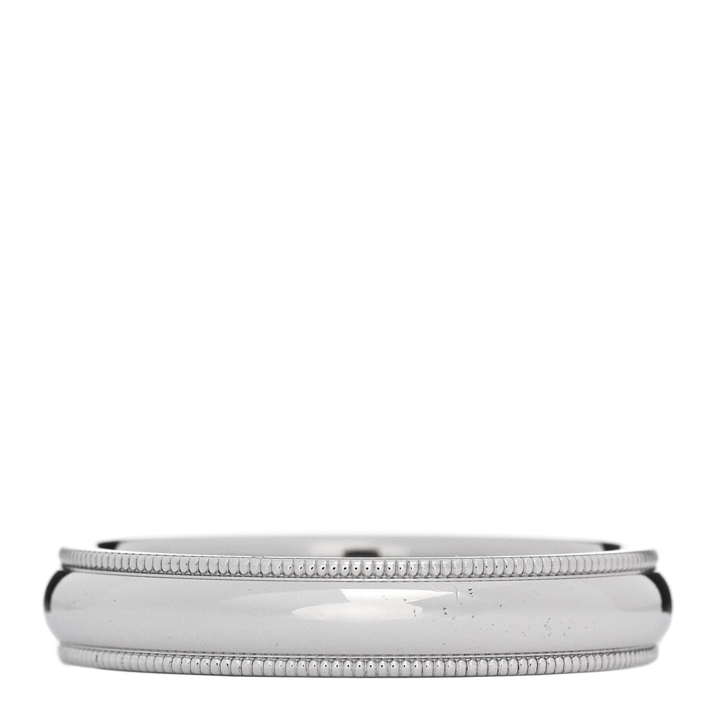 Platinum Milgrain Wedding Band Ring 58 8.25