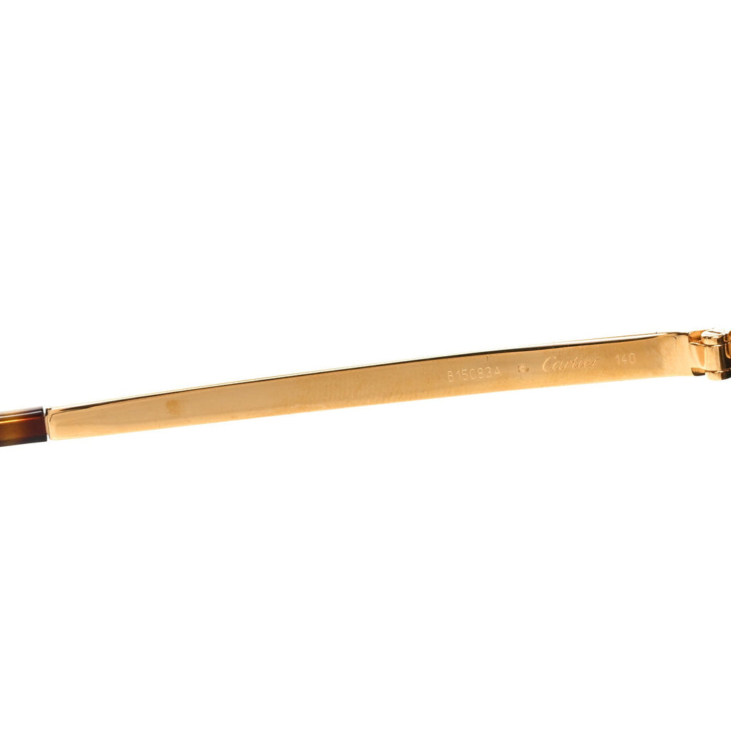 Acetate Panthere Cartier Sunglasses CT0024S Gold Dark Havana