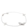 18K White Gold Diamond Mini Butterfly Silhouette Bracelet