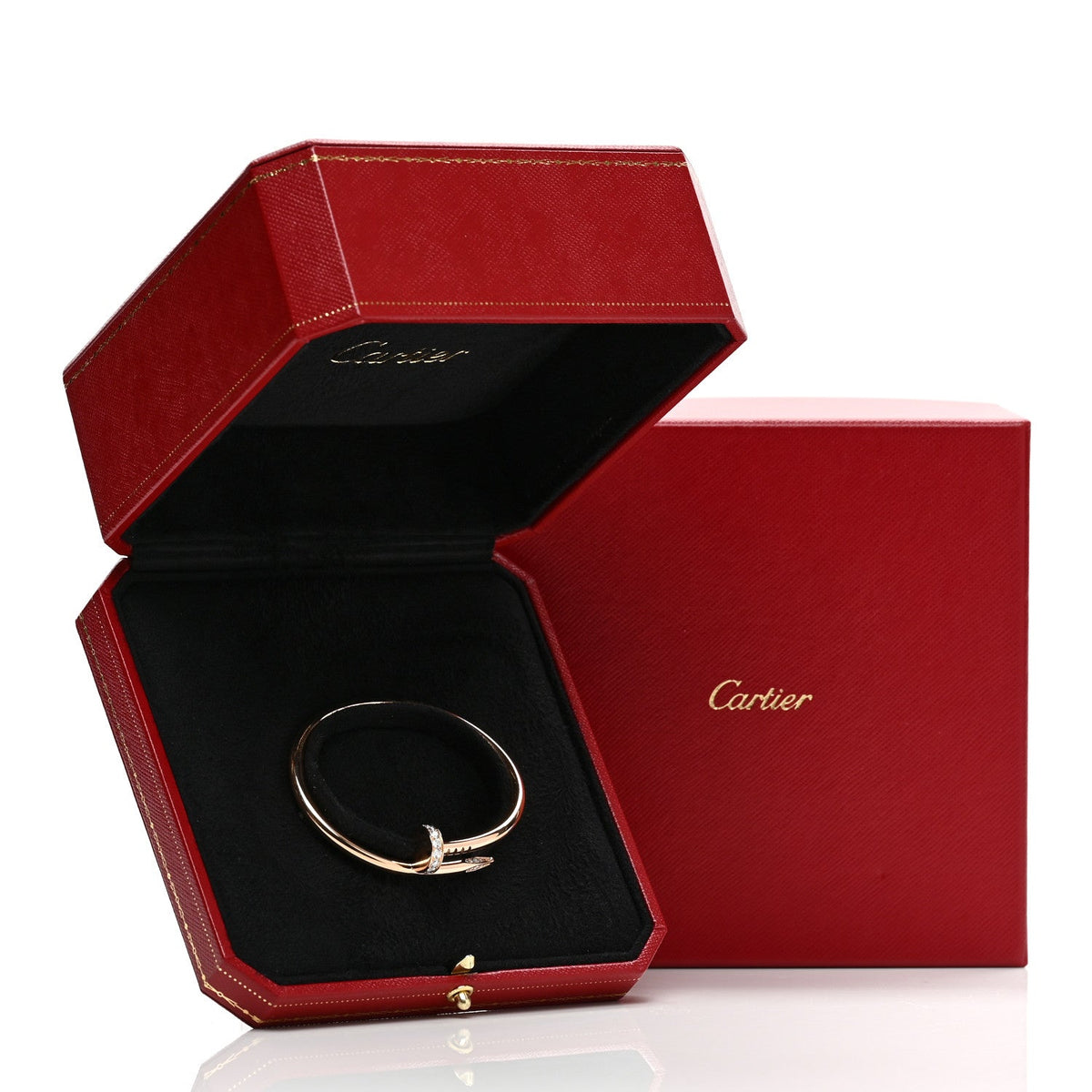 18K Pink Gold Diamond Juste Un Clou Bracelet 15