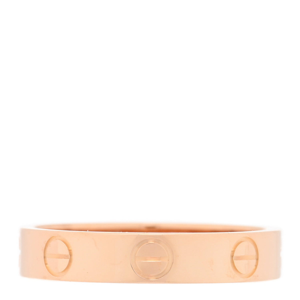 18K Pink Gold 3.5mm LOVE Wedding Band Ring 52 6