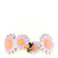 Metal Lacquer Daisy Ring Gold Multicolor