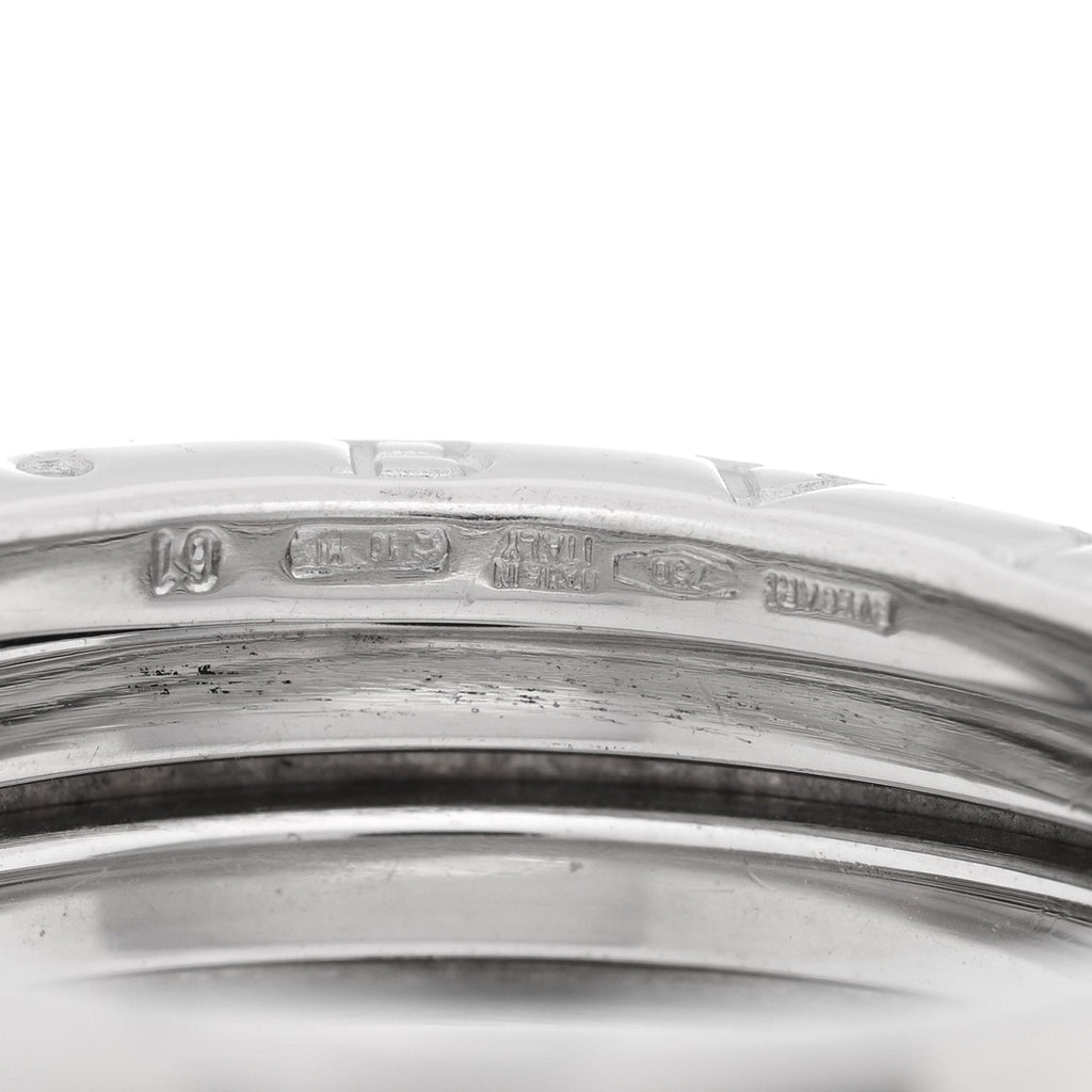 18K White Gold B.Zero1 Three-Band Ring 61 9.5