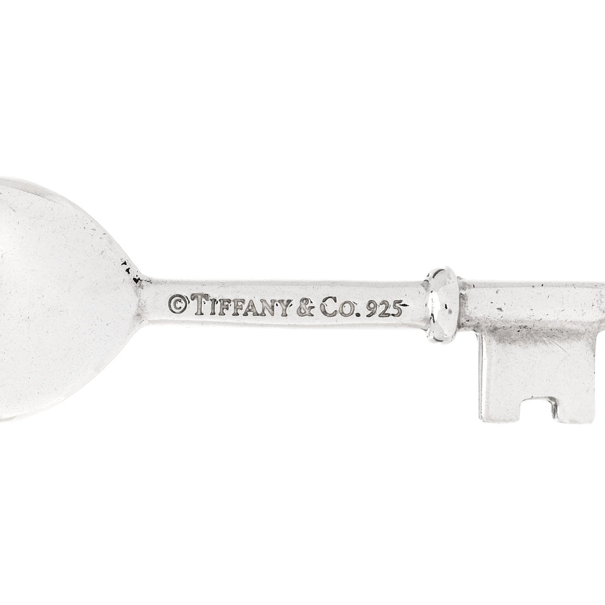 Sterling Silver Diamond Heart Key Pendant