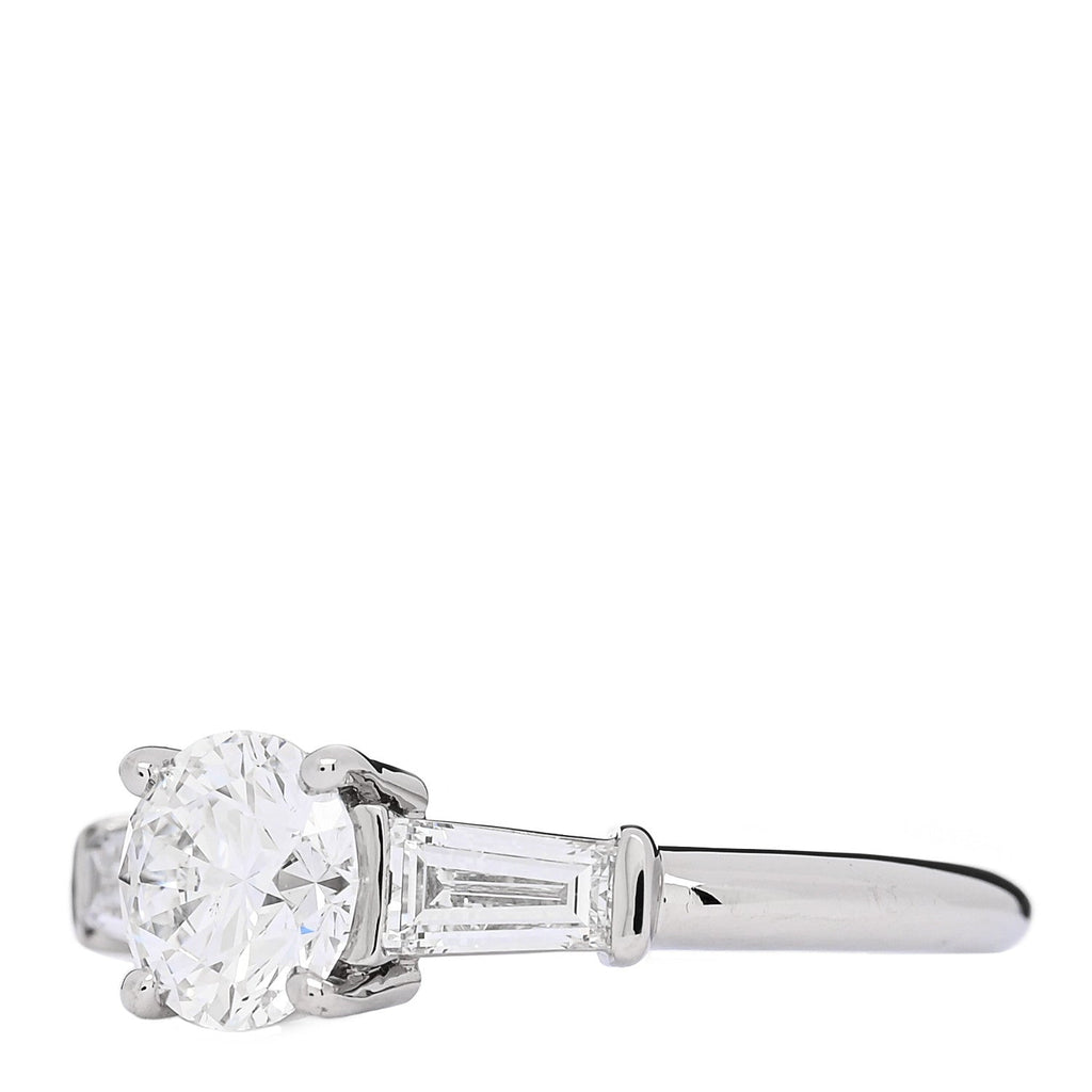 Platinum Diamond 1.26ctw Three Stone Engagement Ring 49 5
