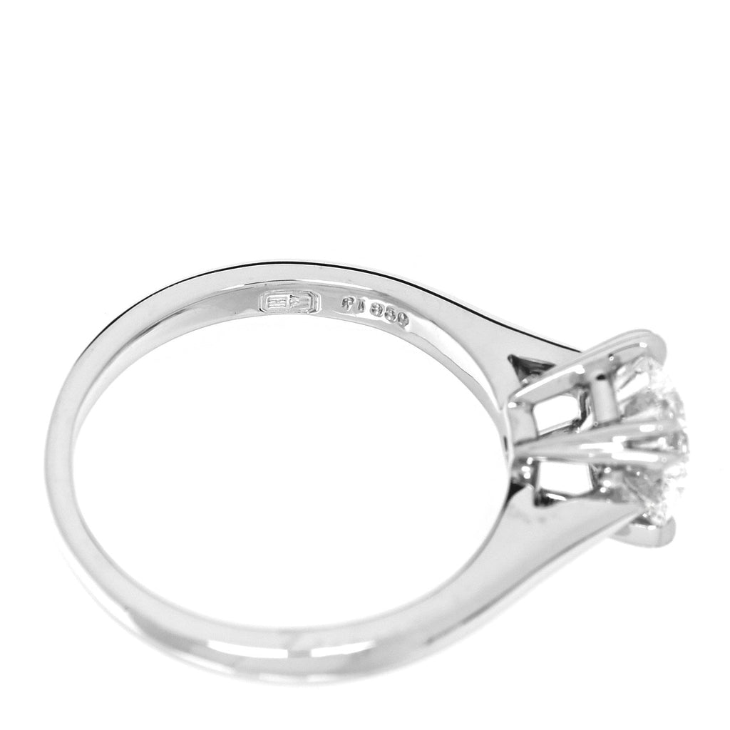 Platinum Diamond 1.01ct Round Brilliant Cut Solitaire Engagement Ring 48 4.5