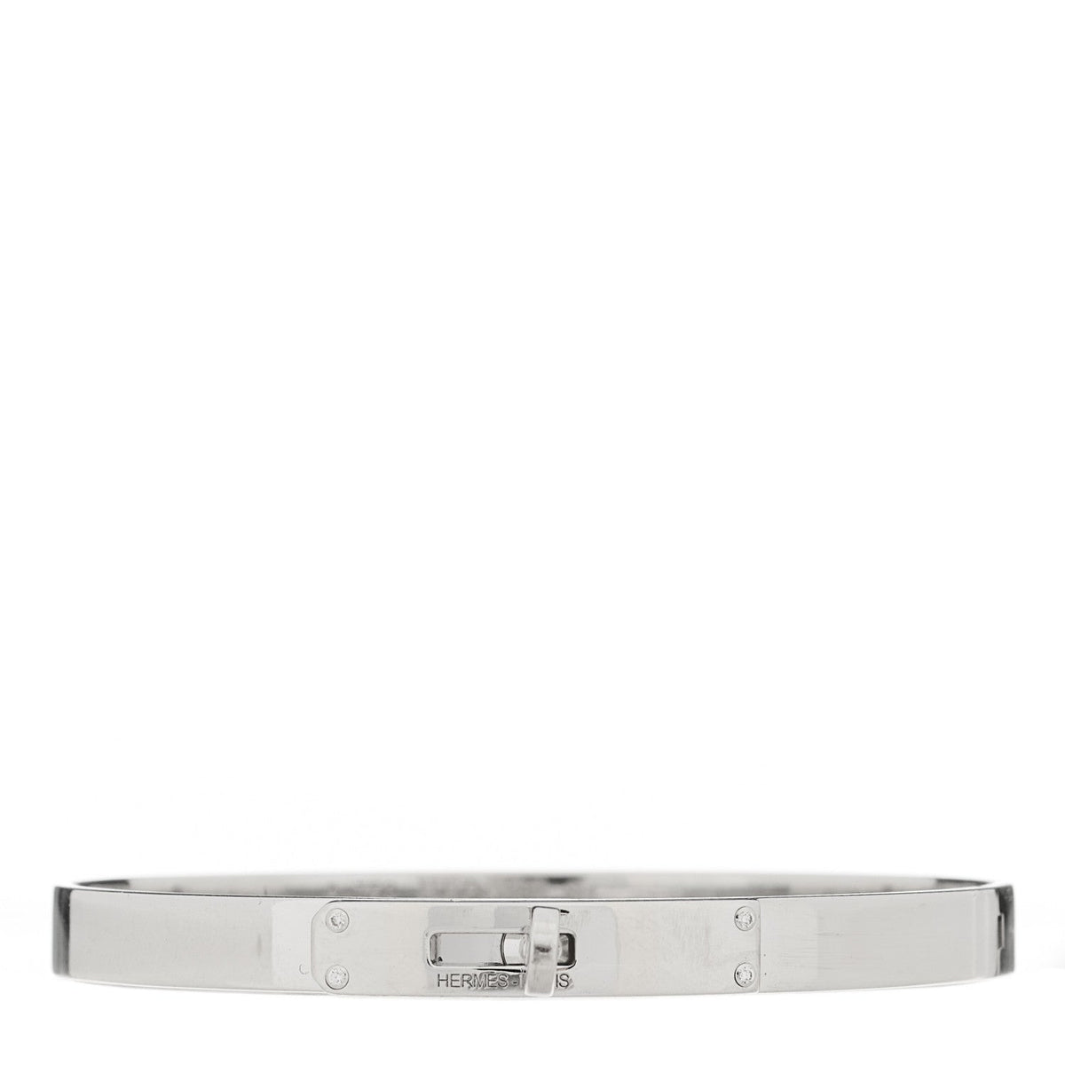 18K White Gold Diamond PM Kelly Bracelet ST