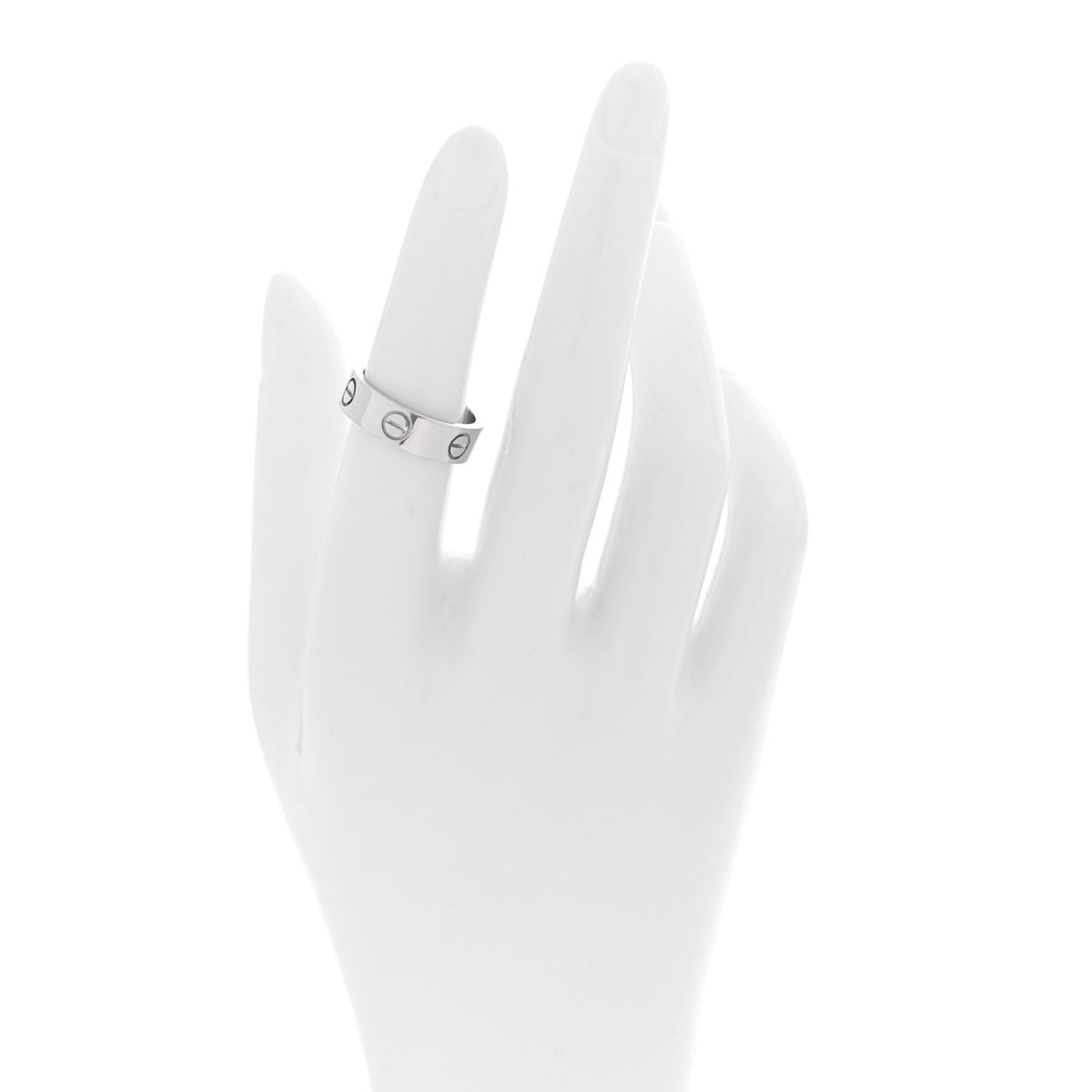18K White Gold 5.5mm LOVE Ring 51 5.75