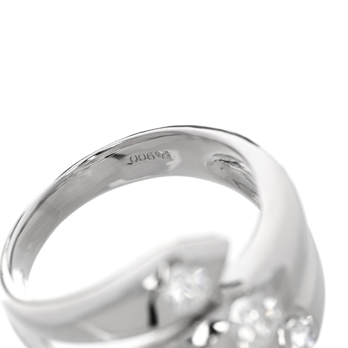 Platinum Diamond .54ctw Wrap Ring 53 6.5