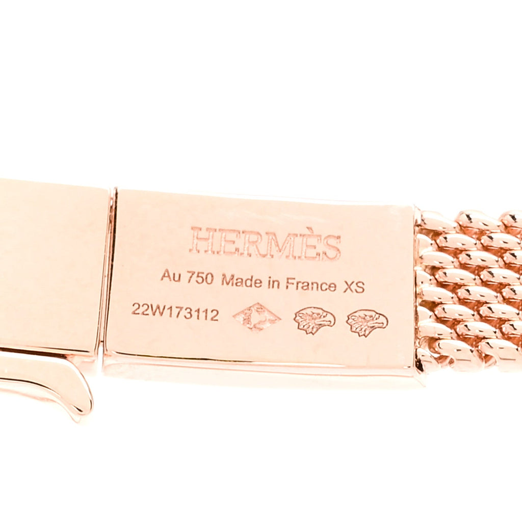 18K Rose Gold Diamond Kelly Gavroche Necklace XS