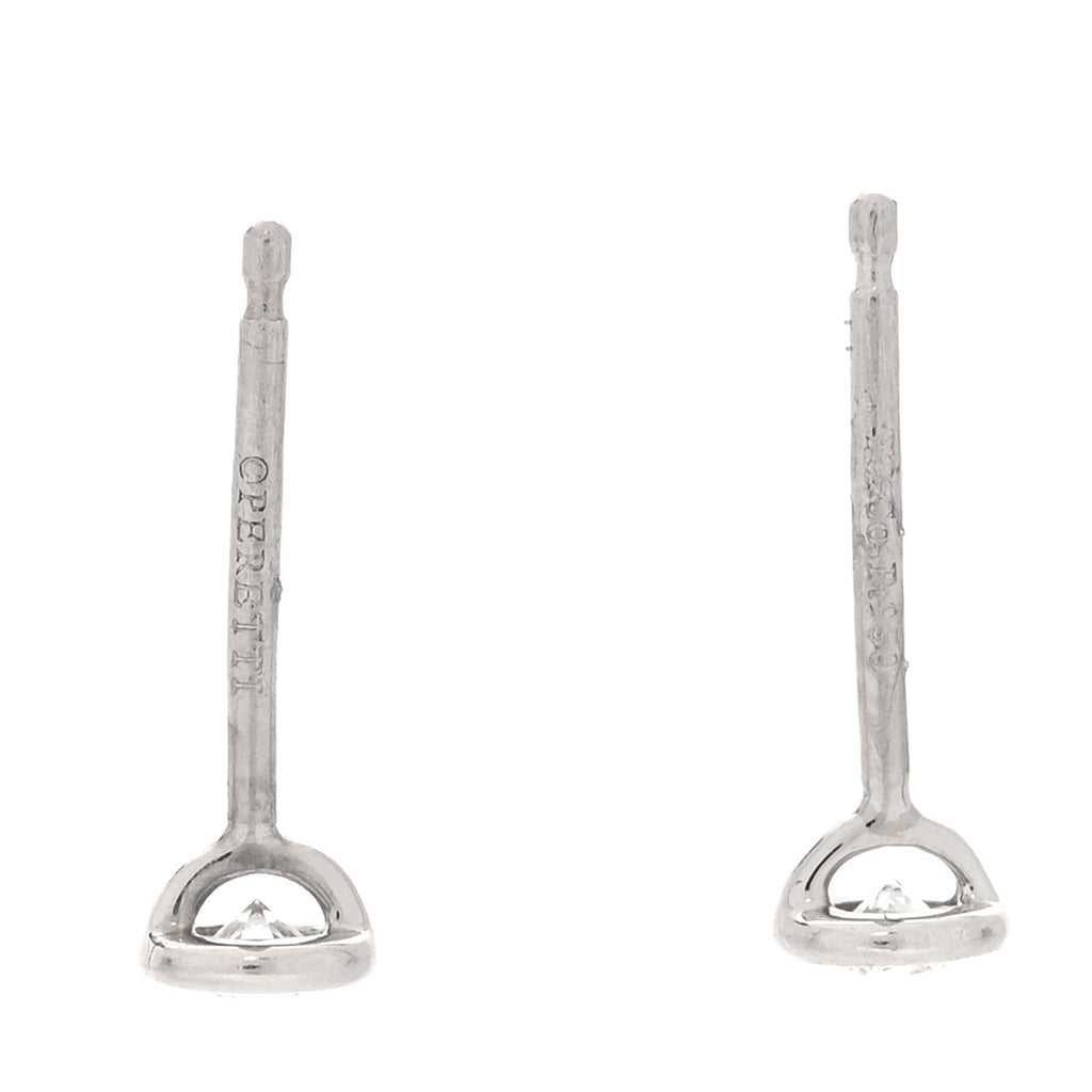 Platinum Diamond .14ctw Elsa Peretti Diamonds By The Yard Earrings