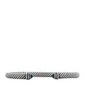 Sterling Silver Diamond Blue Topaz 5mm Cable Classics Bracelet