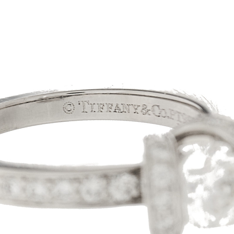 Platinum Diamond .52 Ribbon Engagement Ring 47 4