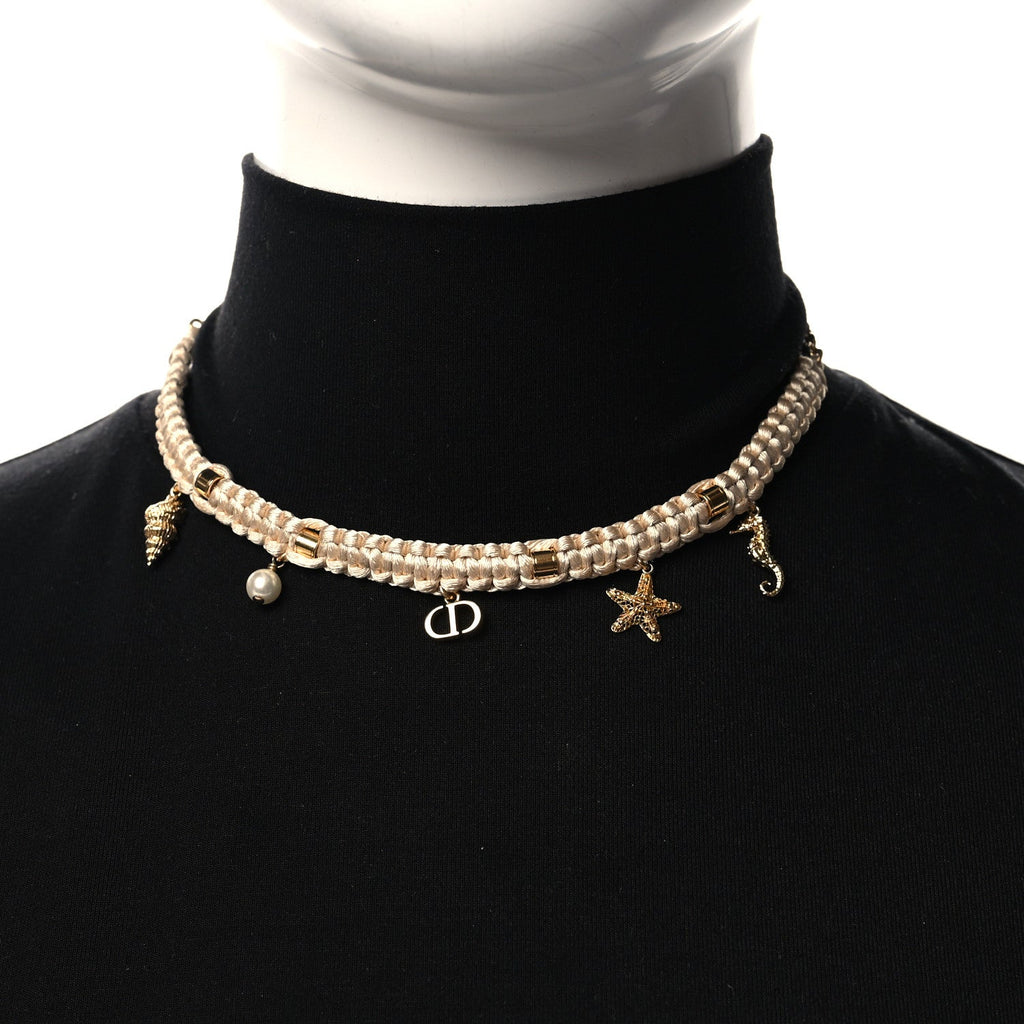 Metal Polyester Cabinet D'été Choker Gold Beige