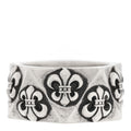 Sterling SIlver Pentagon Fleur de Lis Ring 55 7.25