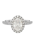 Platinum Diamond 1.01ct The One Oval Shaped Micropave Engagement Ring 49 4.75