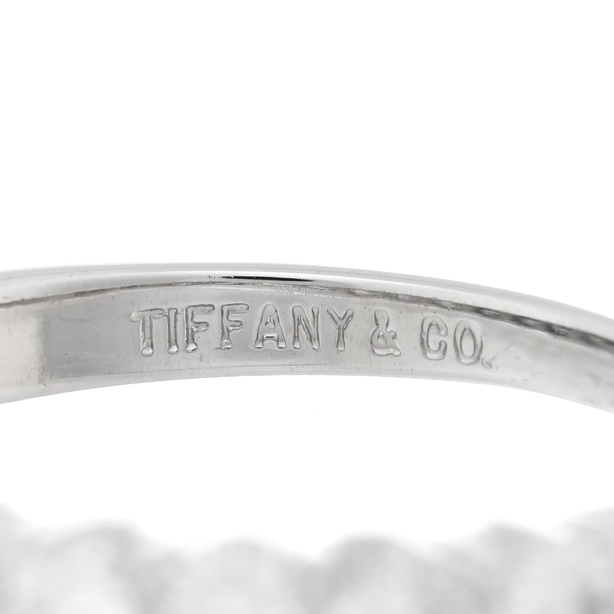 Platinum Diamond .66ctw Half Circle Band Ring 49 4.75