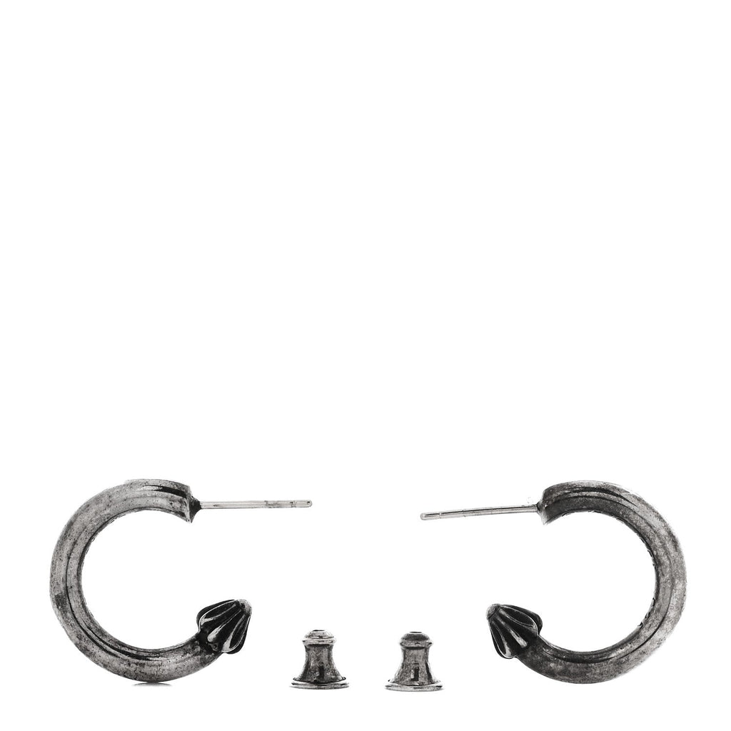 Sterling Silver Plain Hoop Earrings