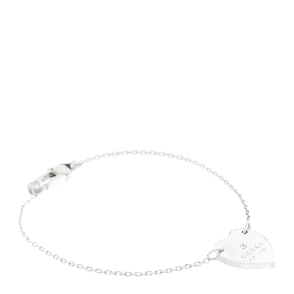 Sterling Silver Trademark Heart Bracelet