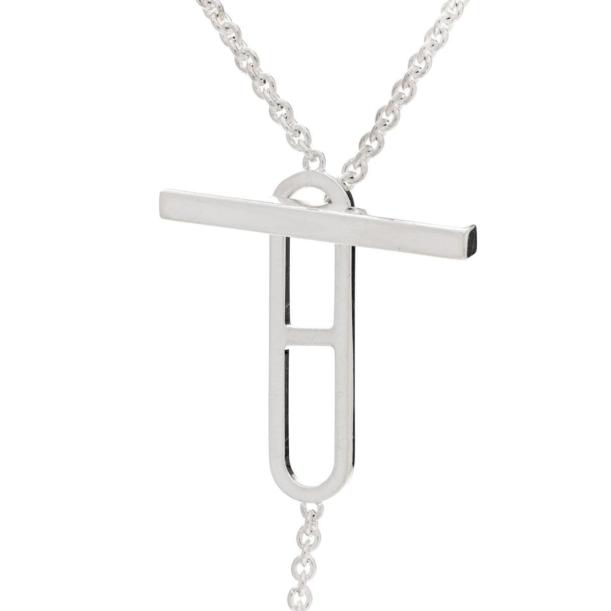 Sterling Silver Ever Chaine d'Ancre Long Lariat Necklace