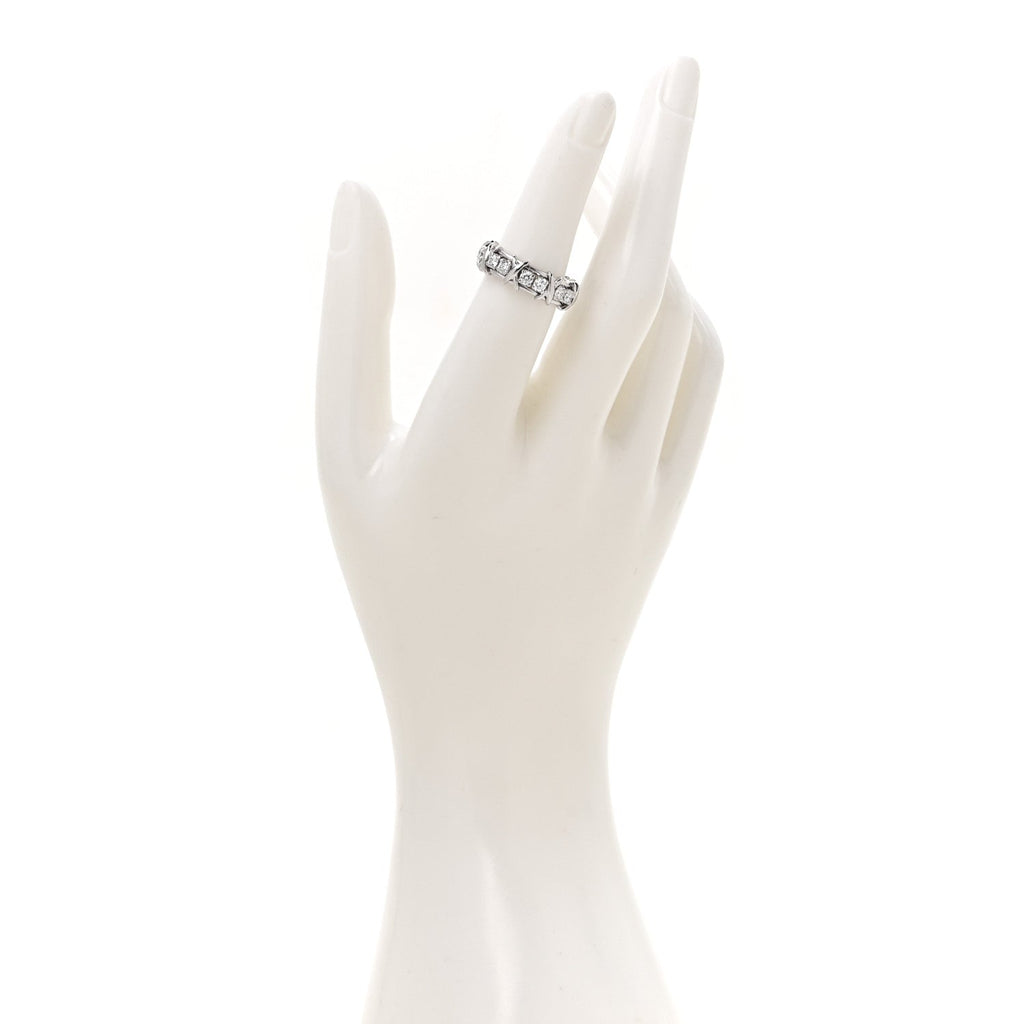 Platinum Diamond Schlumberger Sixteen Stone Ring 52 6