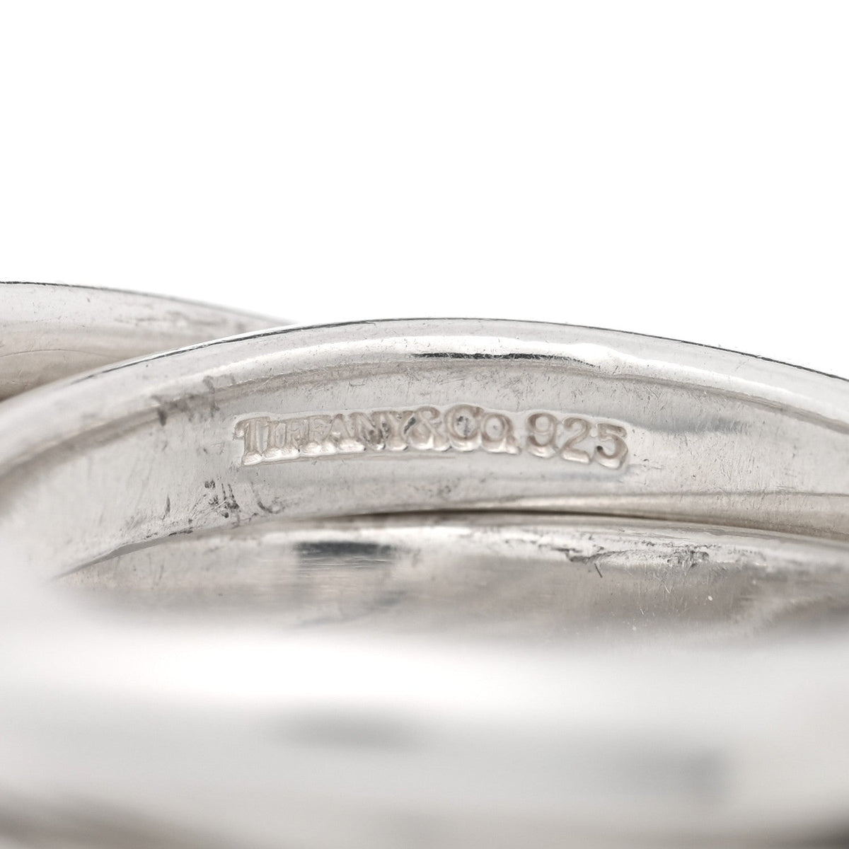 Sterling Silver Interlocking Ring 49 5