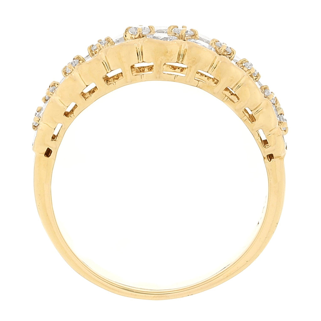 18K Yellow Gold Diamond 1.83ctw Ring  56 7.5