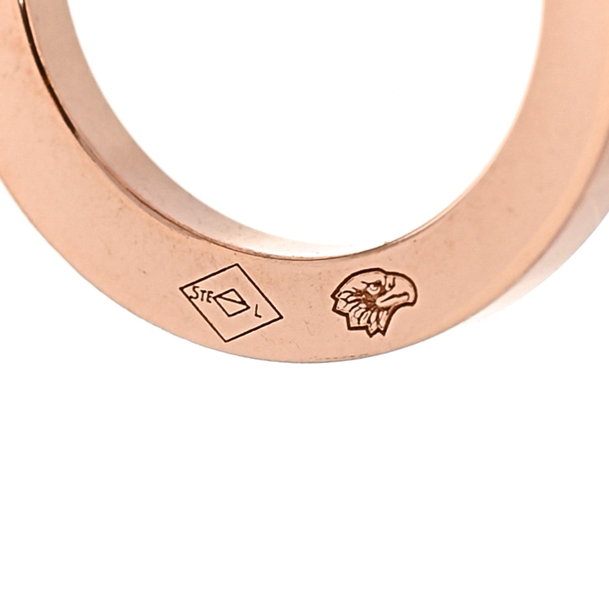 18K Rose Gold White Ceramic Chaine d'Ancre Verso Bracelet SH