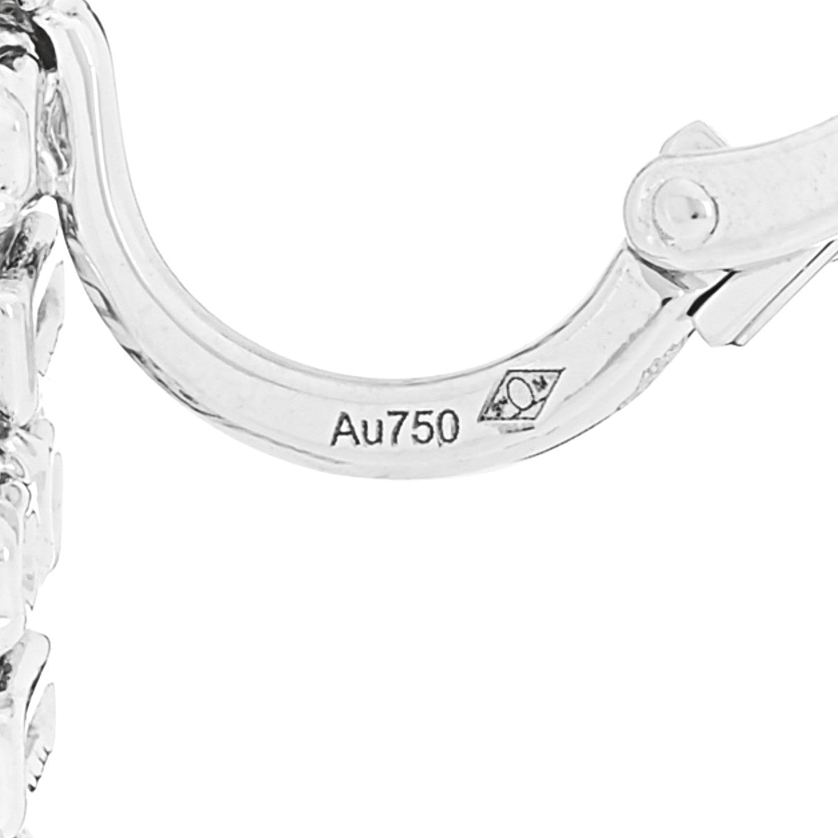 18K White Gold Diamond Reflection de Cartier Earrings