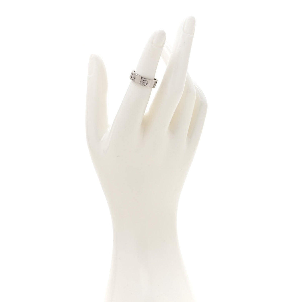 18K White Gold 5.5mm LOVE Ring 49 5