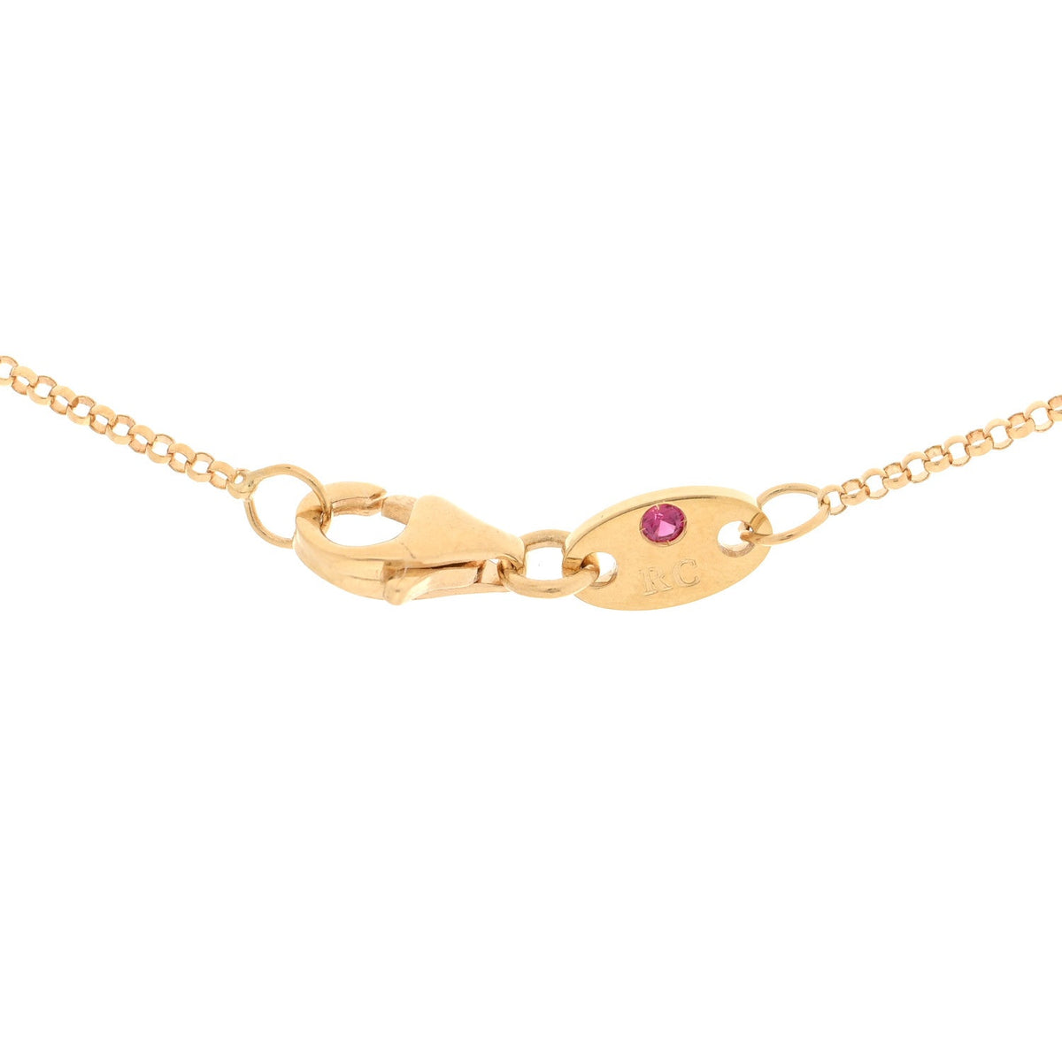 18K Yellow Gold Diamond Princess Butterfly Pendant Necklace