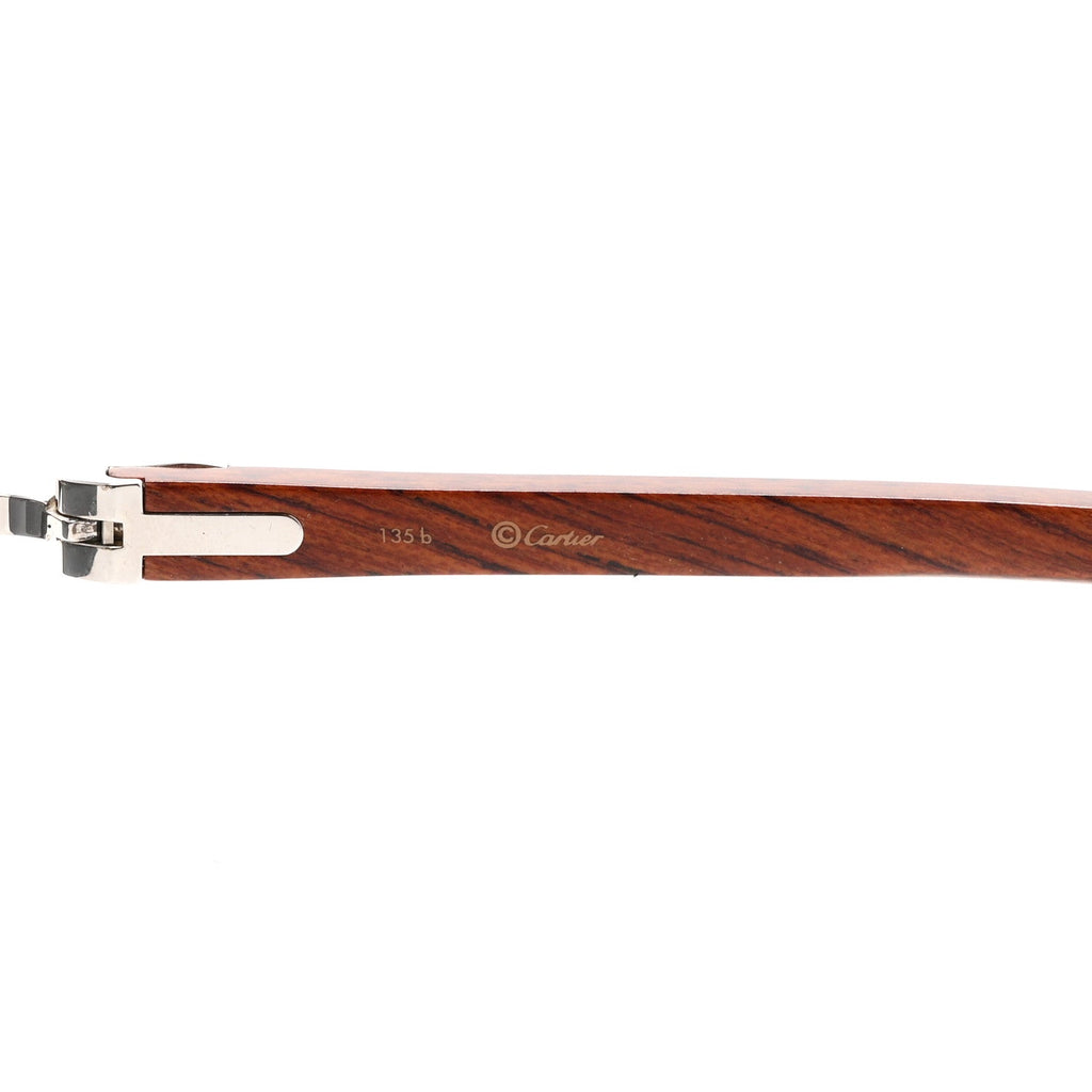 Metal Wood Tiger Bubinga Sunglasses