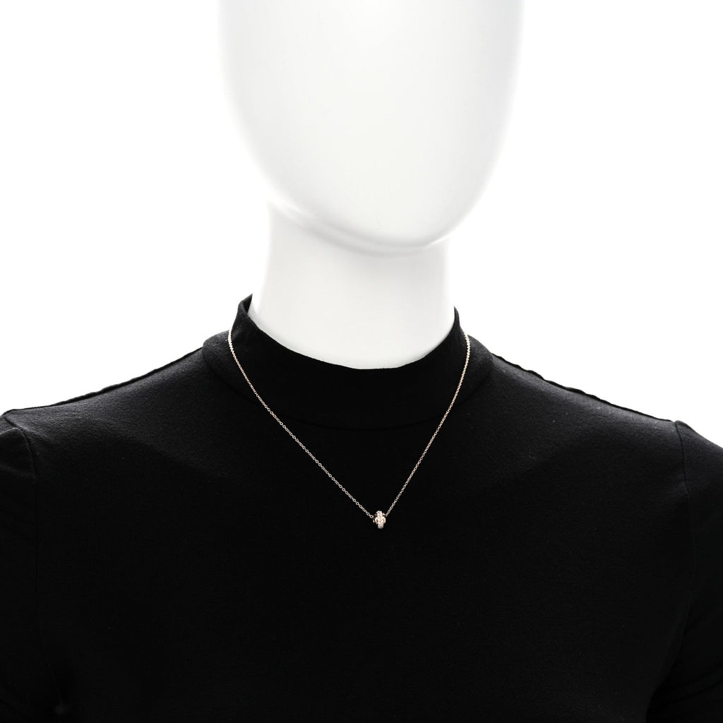 18K Rose Gold Diamond Possession Pendant Necklace