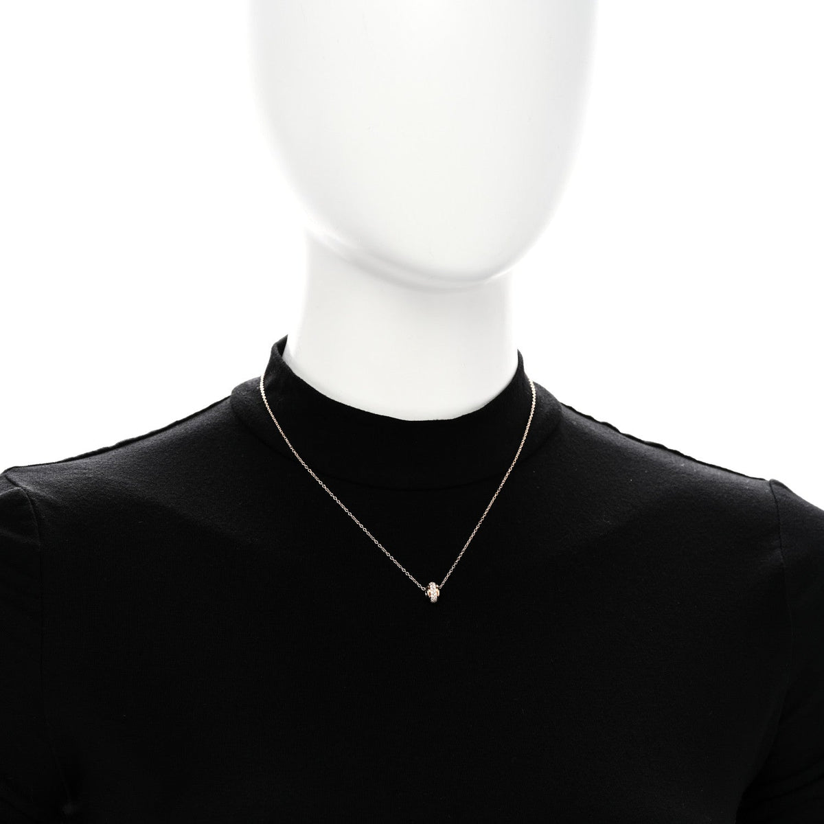18K Rose Gold Diamond Possession Pendant Necklace