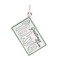 Sterling Silver Enamel Tokyo Postcard Charm Blue