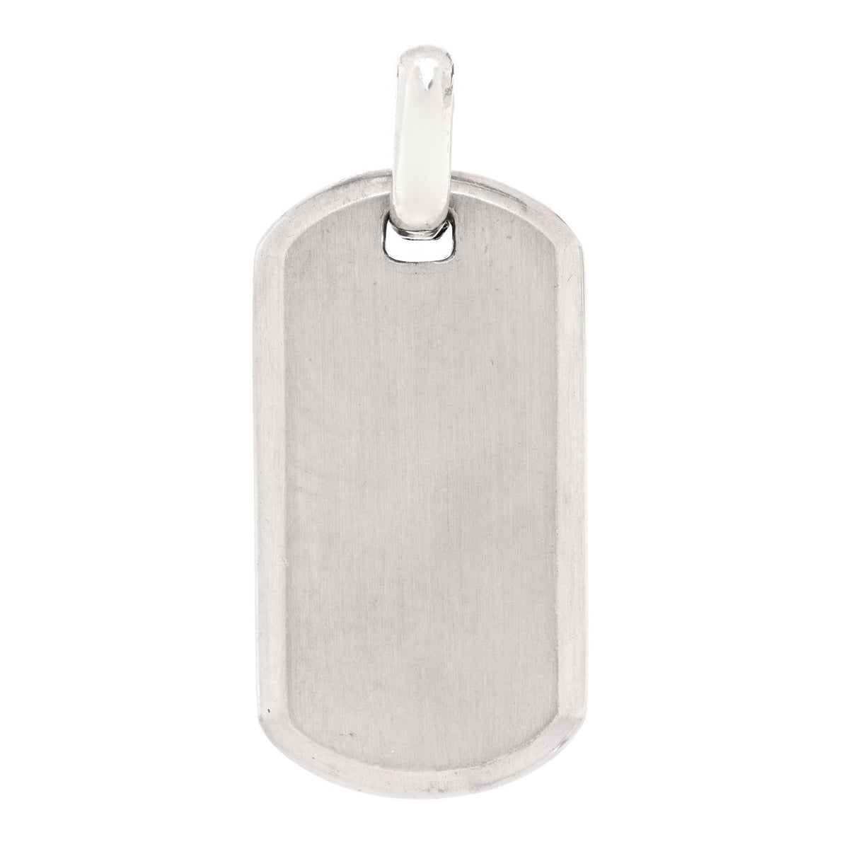 Sterling Silver 35mm Chevron Tag Pendant