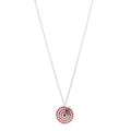 Sterling Silver Enamel Paloma Picasso Large Crown of Hearts Pendant Necklace Red