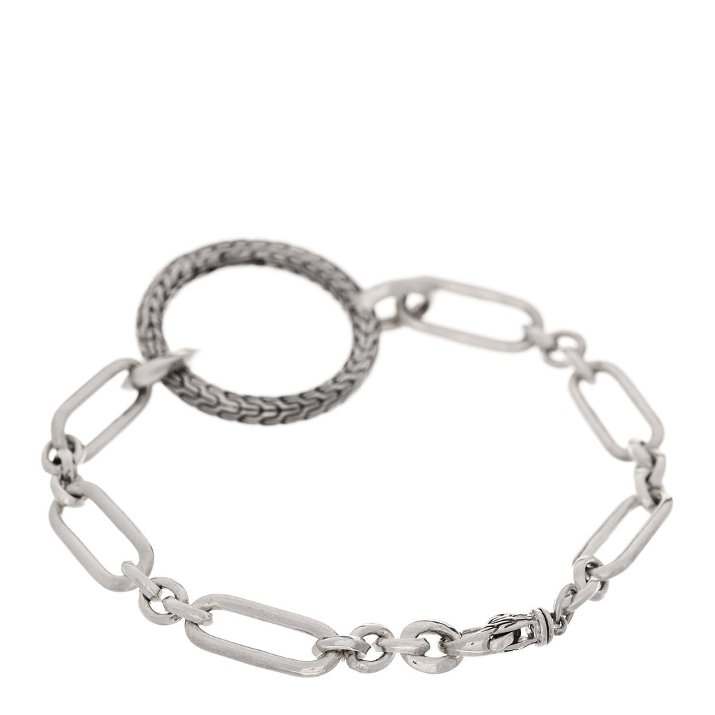 Sterling Silver Classic Chain Connector Link Bracelet