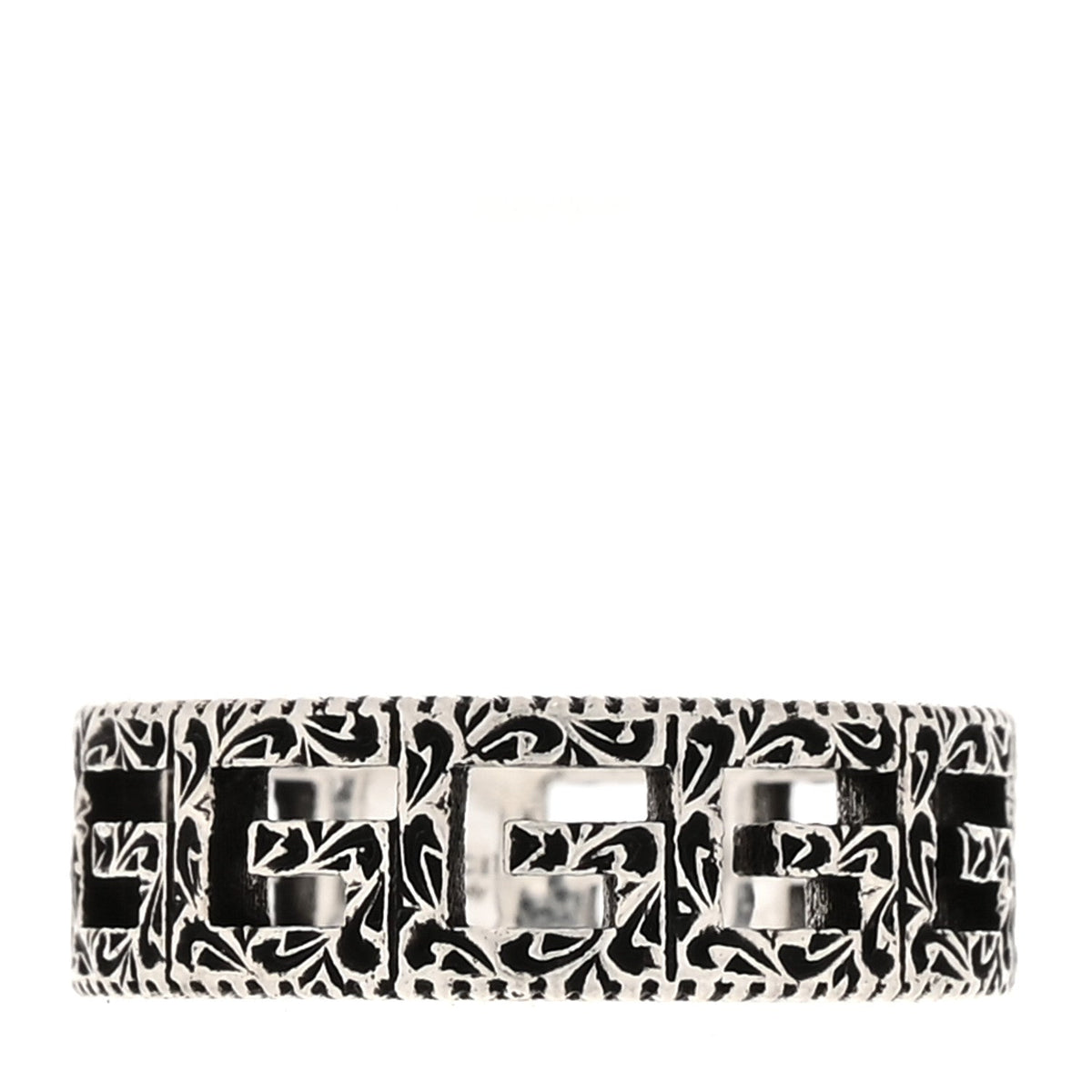 Sterling Silver Narrow Square G Band Ring 54 7