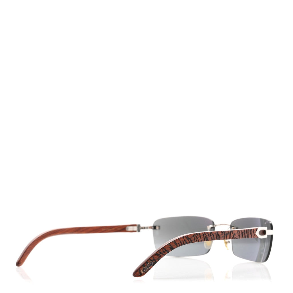 Metal Wood Tiger Bubinga Sunglasses