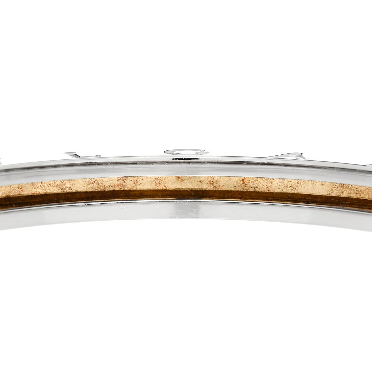 18K Yellow Gold Stainless Steel B.Zero1 Bangle Bracelet
