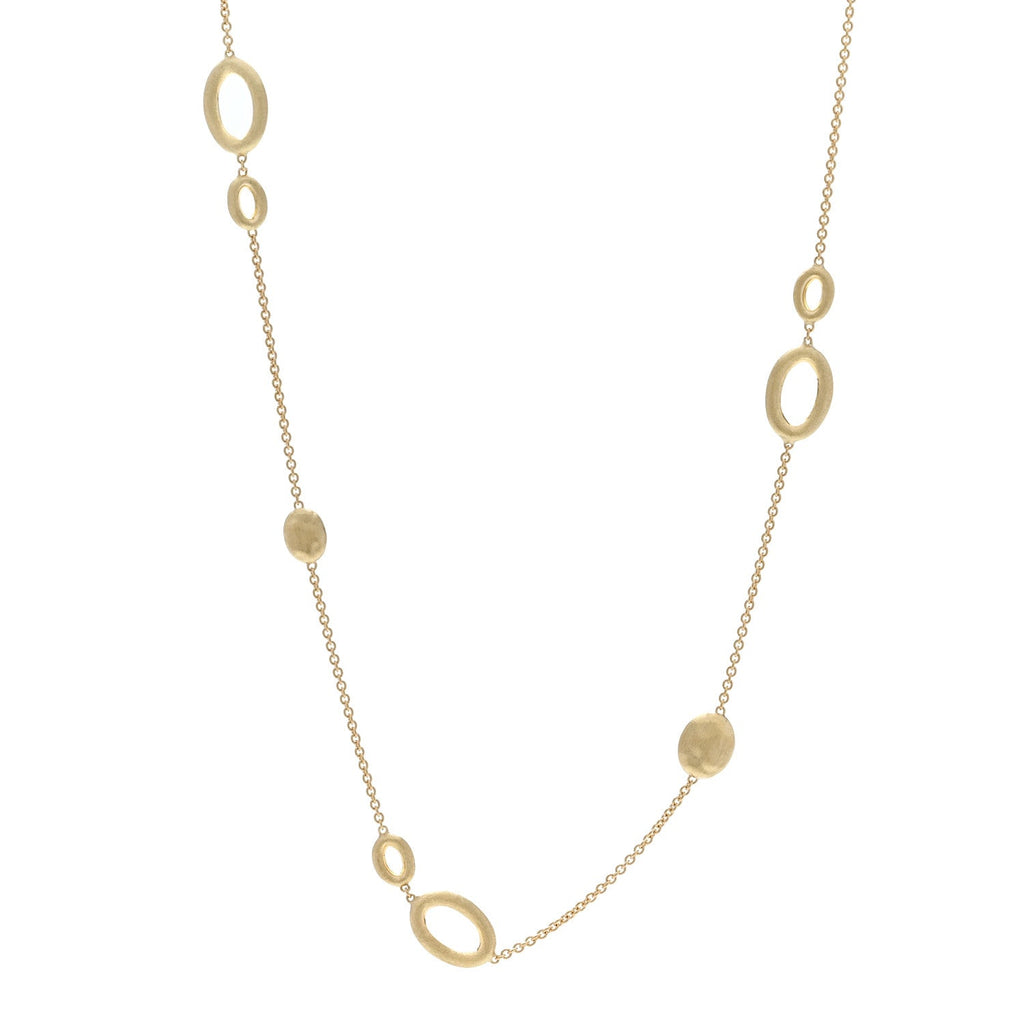 18K Yellow Gold Station Necklace