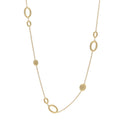 18K Yellow Gold Station Necklace