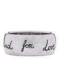 Sterling Silver Wide Blind for Love Band Ring 60 9