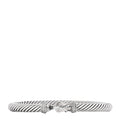 Sterling Silver Diamond 5mm Cable Buckle Bracelet